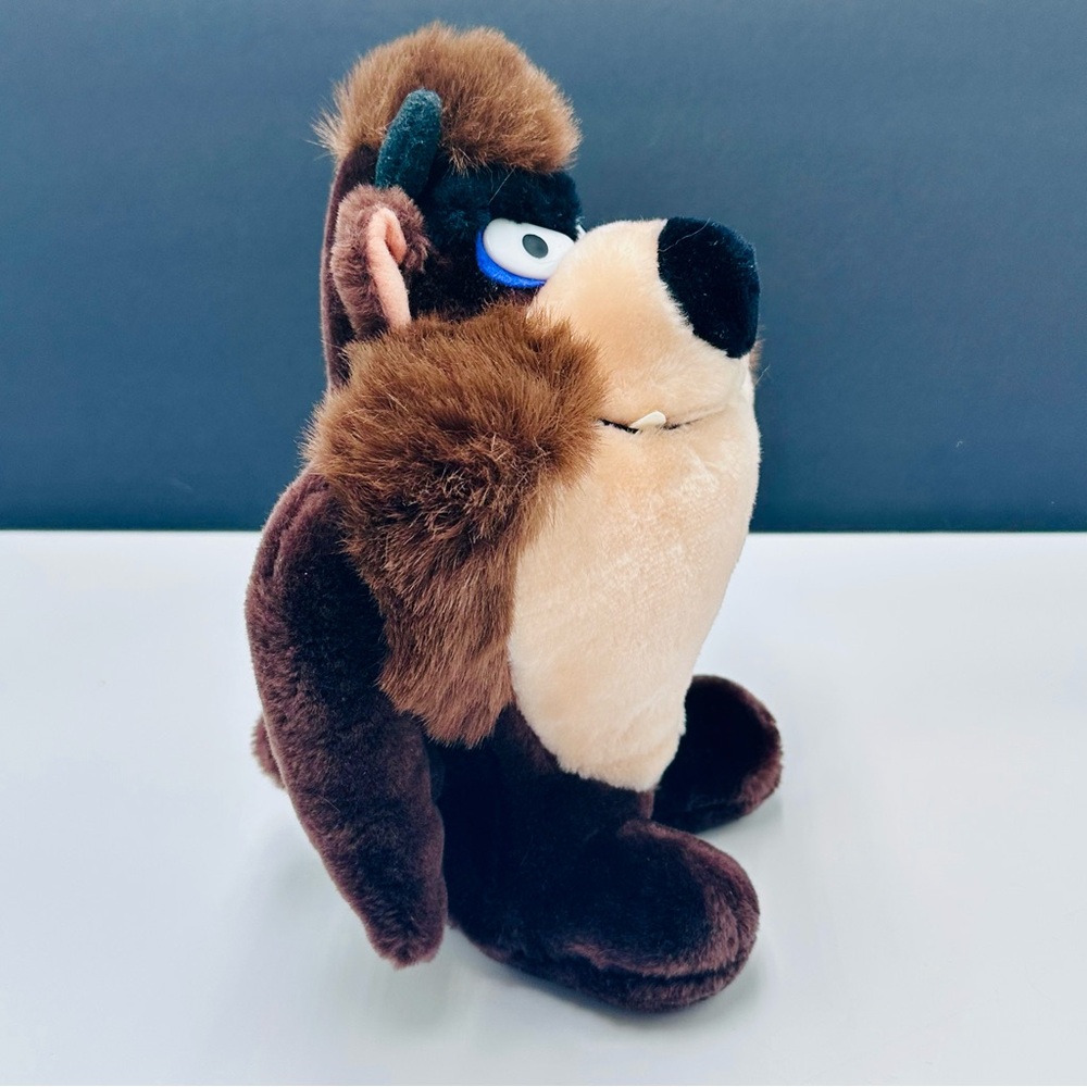 Vtg 1991 Warner Bros Looney Tunes Taz Plush Stuffed Animal 11” Tasmanian Devil - Picture 3 of 9